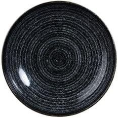 Churchill Studio Prints Homespun Charcoal Black Coupe Bowl 18.2cm/7.13" 426ml/15oz (Pack of 12)