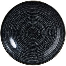Churchill Studio Prints Homespun Charcoal Black Coupe Bowl 24.8cm/9.75" 1.136L/39.98oz (Pack of 12)