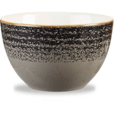 Studio Prints Homespun Charcoal Black Sugar Bowl 22.7cl 6.2x9.8cm