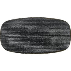 Studio Prints Homespun Charcoal Chefs' Oblong Plate 35.5x18.9cm