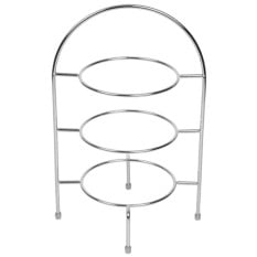 3 Tier Chrome Cake Stand for 23-27cm Plates