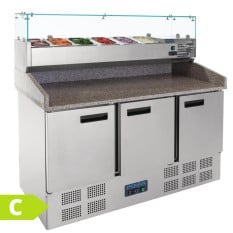 Polar G-Series Pizza Prep Counter Fridge 368Ltr