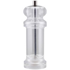 GenWare Clear Combi Pepper Grinder/ Salt Shaker 16cm (Packof 6)