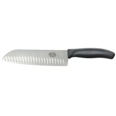 Victorinox Fibrox Santoku Knife Fluted Edge 17cm