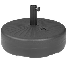 Bolero Black Plastic Parasol Base Filled 40 Litre