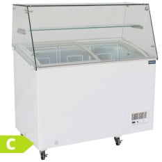 Polar G-Series Display Chest Freezer with Glass Surround 270 Litre