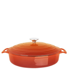 Vogue Round Sauté Pan Orange 28cm/11" 3.5 Litres/123oz