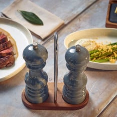 GenWare Salt & Pepper Grinders Grey 17.5cm (Pack of 6)