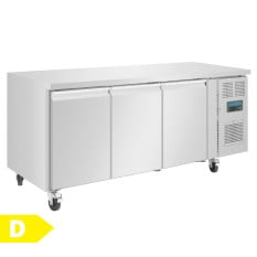 Polar U-Series 3 Door Commercial Counter Freezer 417 Litre
