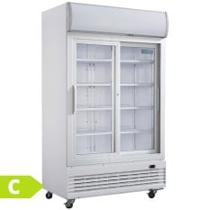Polar G-Series Upright Display Fridge Sliding Door 950 Litre