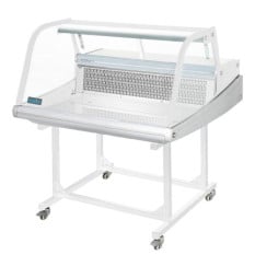 Polar G-Series Countertop Serve Over Fish Fridge 175 Litre + Trolley Stand