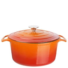 Vogue Orange Round Casserole Dish 12cm/5" 3.2 Litres/113oz