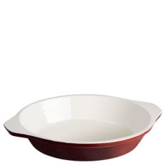 Vogue Red Round Cast Iron Gratin Dish 15cm/6" 400ml/14oz