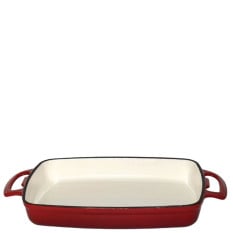 Vogue Red Cast Iron Casserole Dish 37cm/14.5" 1.8 Litres/63oz