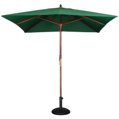 Bolero Square Pulley Parasol Green 2.5m