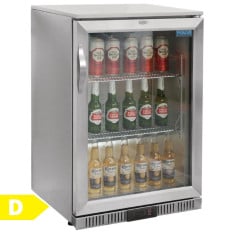 Polar G-Series Back Bar Bottle Cooler Beer Fridge Single Door Stainless Steel 138 Litre