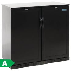 Polar G-Series Back Bar Bottle Cooler Beer Fridge Solid Double Hinged Door 208 Litre