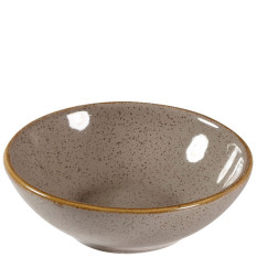 Churchill Stonecast Peppercorn Grey Shallow Bowl 11.6cm/4.62" (Pack of 12)