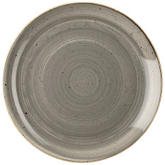 Churchill Stonecast Peppercorn Grey Coupe Plate 26cm/10.19" (Pack of 12)