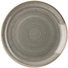Churchill Stonecast Peppercorn Grey Coupe Plate 28.8cm/11.31" (Pack of 12)