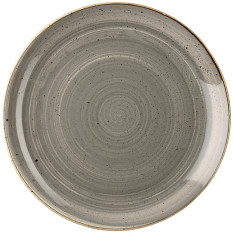 Churchill Stonecast Peppercorn Grey Coupe Plate 16.5cm/6.44" (Pack of 12)