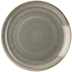 Churchill Stonecast Peppercorn Grey Coupe Plate 21.7cm/8.5" (Pack of 12)