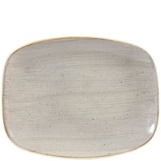 Churchill SPGSOBL31 Stonecast Grey Chefs Oblong Plate 10.3"X8"