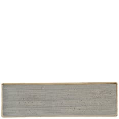 Churchill Stonecast Peppercorn Grey Oblong Plate 29.5 x 8.8cm/11.5625 x 3.4375" (Pack of 6)