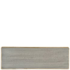 Churchill Stonecast Peppercorn Grey Oblong Plate 32.3 x 10.5cm/12.6875 x 4.125" (Pack of 6)