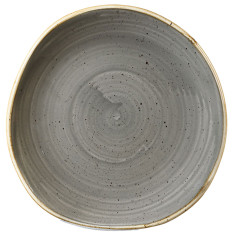 Stonecast Grey Organic Round Plate 18.6cm