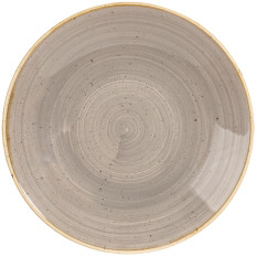 Churchill SPGSPD251 Stonecast Grey Deep Coupe Plate 25.5cm