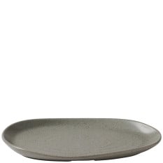 Churchill Stonecast Peppercorn Grey Organic Platter 26 x 15cm/10.25 x 5.8" (Pack of 6)