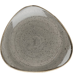 Churchill Stonecast Peppercorn Grey Lotus Plate 22.9cm/9" (Pack of 12)