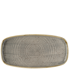 Churchill Stonecast Peppercorn Grey Oblong Chefs Plates 30 x 15.4cm/11.75 x 6" (Pack of 6)