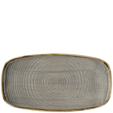 Churchill Stonecast Peppercorn Grey Oblong Chefs Plates 35 x 18.5cm/13.75 x 7.25" (Pack of 6)