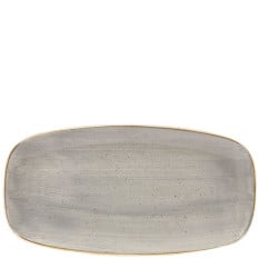 Churchill SPGSXO111 Stonecast Grey Oblong Chefs Plate 11.75X6"