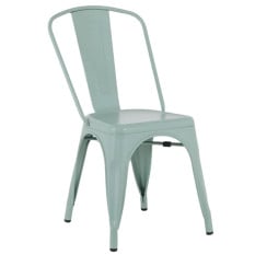 Bolero Bistro Metal Chairs Olive Green (Pack of 4)