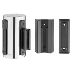 Bolero Wall Mounted Barrier Strap Black 3m