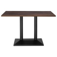 Bolero Indoor Dining Table Dark Wood 1200mm