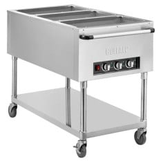 Buffalo Mobile Bain Marie Trolley 3x 1/1GN