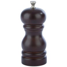 Brown Rubber Wood Salt Mill 4.5"
