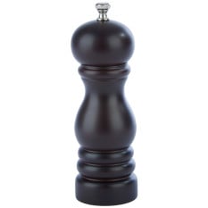 Brown Rubber Wood Peppermill 6"