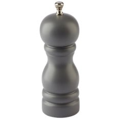 Grey Rubber Wood Salt Mill 6"