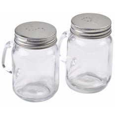 Mason Jar Salt & Pepper Set (Pack of 3)