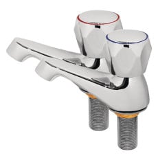 Vogue Dome Head Basin Taps (Pack Of 2)