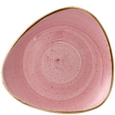 Churchill Stonecast Petal Pink Lotus Plate 9 Ich (Pack of 12)