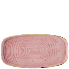 Churchill Stonecast Petal Pink Oblong Chefs Plates 11 5/8X5 7/8" (Pack of 6)