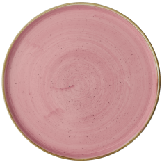 Churchill Stonecast Petal Pink Walled Plate 26cm/10.25" (Pack of 6)