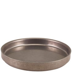 GenWare Vintage Steel Presentation Plate 18cm/7" (Pack of 6)