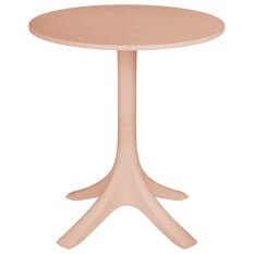 Bolero Mila Round Café Table Nude Pink 600mm